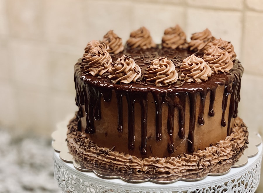 Custom chocolate drip cake