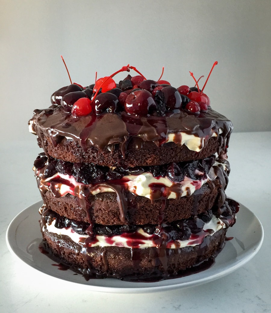 Chocolate cherry cake